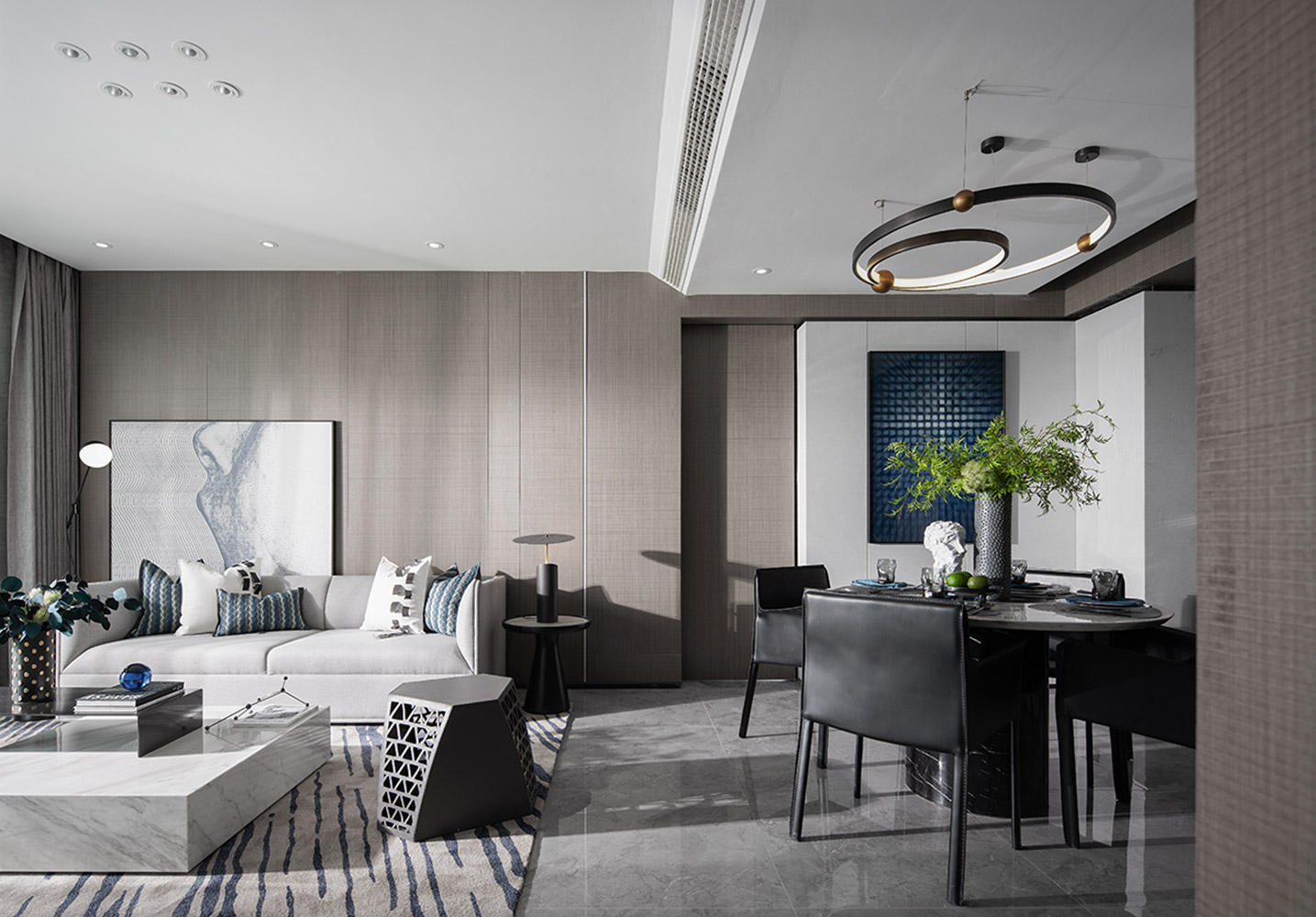 佛山金辉岭南云著B户型样板房